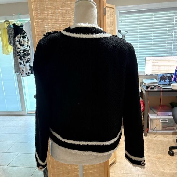 AQUA
Bouclé Contrast Trim Jacket - Picture 3 of 6